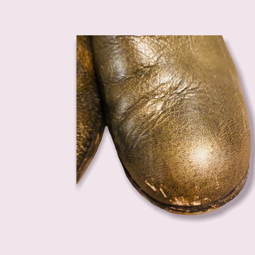Cole Haan Nike Air Distressed Bronze Booties, Size 8B - Picture 7 of 11